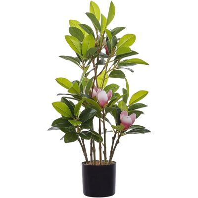 Magnolia Artificiale Beliani Verde Rosa 70cm Decorazione Interna Magnolia Artificiale Beliani Verde Rosa 70cm Decorazione Interna