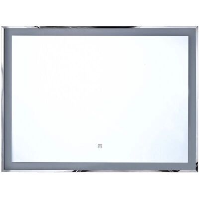 Beliani Wandmontierter LED-Spiegel - Modernes Badezimmer Glamour Make-Up Beliani Wandmontierter LED-Spiegel - Modernes Badezimmer Glamour Make-Up