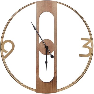 Beliani Wanduhr MULHOUSE Hellholz - Wanduhr Beliani Wanduhr MULHOUSE Hellholz - Wanduhr