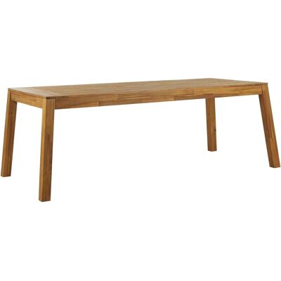 Tavolo da giardino Beliani - Legno chiaro - 210x90 cm - Rustico - Interno Esterno Tavolo da giardino Beliani - Legno chiaro - 210x90 cm - Rustico - Interno Esterno