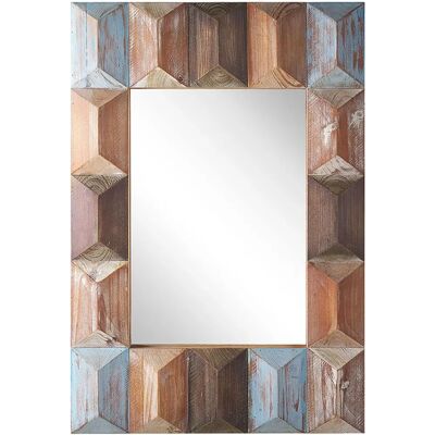 Beliani HIZOTE Wandspiegel - Rechteckig 63x90 cm - Dunkles Holz Beliani HIZOTE Wandspiegel - Rechteckig 63x90 cm - Dunkles Holz