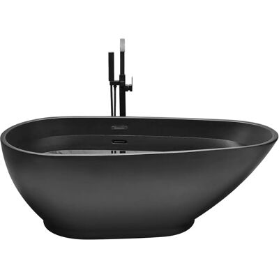 Beliani Baignoire Indépendante - Noir, Ovale, 1730x820mm - Baignoire - Publicité Beliani Baignoire Indépendante - Noir, Ovale, 1730x820mm - Baignoire - Publicité