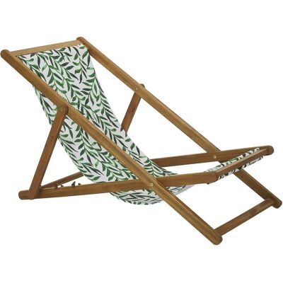 Ensemble de 2 chaises longues de jardin Beliani Cadre en bois d'acacia léger - Publicité Ensemble de 2 chaises longues de jardin Beliani Cadre en bois d'acacia léger - Publicité