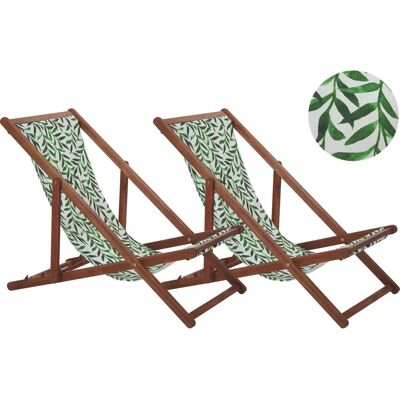 Ensemble de 2 Chaises de Jardin Beliani - Design Traditionnel - Mobilier de Jardin - Publicité Ensemble de 2 Chaises de Jardin Beliani - Design Traditionnel - Mobilier de Jardin - Publicité