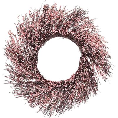 Couronne décorative rose faite à la main de Beliani - Couronne décorative - Publicité Couronne décorative rose faite à la main de Beliani - Couronne décorative - Publicité