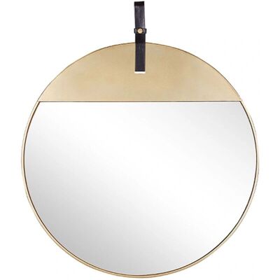 Beliani GURS Gold Runder Wandspiegel - Moderner Glamour Beliani GURS Gold Runder Wandspiegel - Moderner Glamour