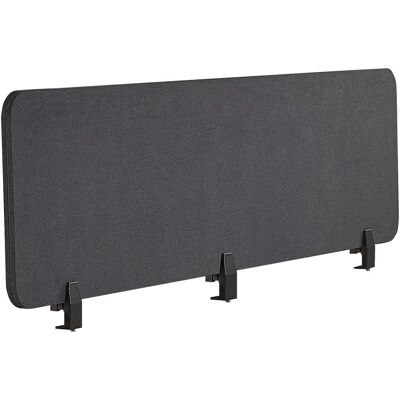 Écran de Bureau Gris Foncé WALLY de Beliani - Séparateur Acoustique - Publicité Écran de Bureau Gris Foncé WALLY de Beliani - Séparateur Acoustique - Publicité