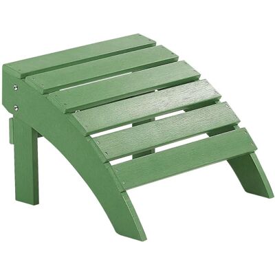 Panche da giardino Beliani Legno plastica Verde Resistente alle intemperie - Poggiapiedi da giardino Panche da giardino Beliani Legno plastica Verde Resistente alle intemperie - Poggiapiedi da giardino