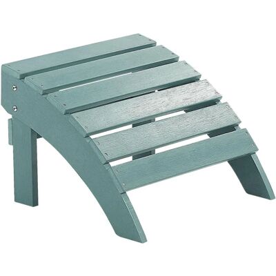 Poggiapiedi da giardino turchese in plastica e legno resistente alle intemperie - Poggiapiedi Poggiapiedi da giardino turchese in plastica e legno resistente alle intemperie - Poggiapiedi