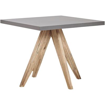 Beliani Tavolo da Giardino in Cemento Grigio 90x90cm - Per 4 Persone Beliani Tavolo da Giardino in Cemento Grigio 90x90cm - Per 4 Persone