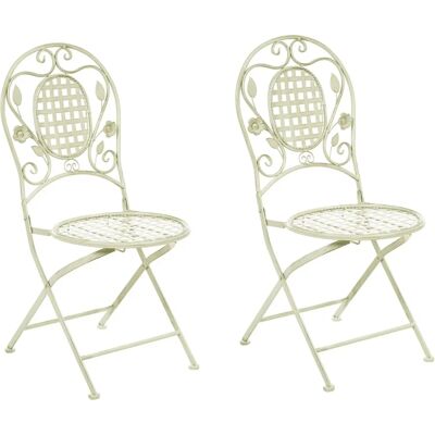 Beliani BIVIO Light Green Foldable Garden Chairs - Garden Chairs Beliani BIVIO Light Green Foldable Garden Chairs - Garden Chairs