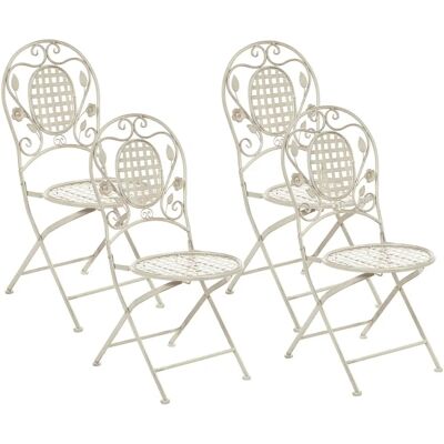 Beliani BIVIO Klappbare Off-White Gartensessel - Garden Chairs Beliani BIVIO Klappbare Off-White Gartensessel - Garden Chairs