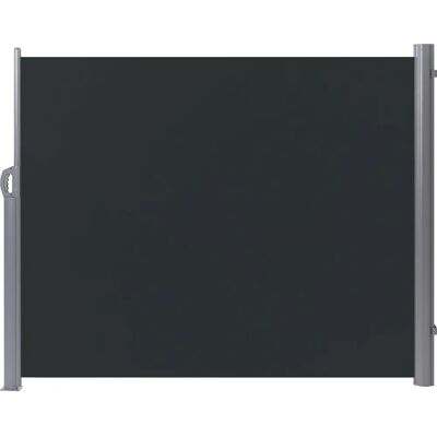 Beliani Seitenmarkise - Graphitgrau Polyester 160x300 cm Retractable Beliani Seitenmarkise - Graphitgrau Polyester 160x300 cm Retractable