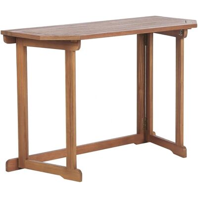 Beliani Gartentisch TREIA - Helles Holz, 110x47cm, Klappbar Beliani Gartentisch TREIA - Helles Holz, 110x47cm, Klappbar