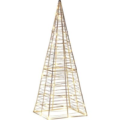 Beliani Hopeanvärinen LED Joulukuusi - 20x60cm Koriste Beliani Hopeanvärinen LED Joulukuusi - 20x60cm Koriste