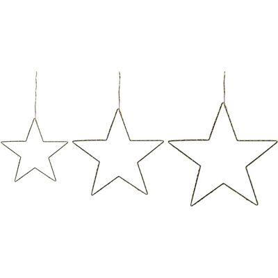 Beliani Setti 3 koristeita Hopeinen metallirunko LED-valoilla Tähtäri - Seinälle ripustettava sisustus Beliani Setti 3 koristeita Hopeinen metallirunko LED-valoilla Tähtäri - Seinälle ripustettava sisustus