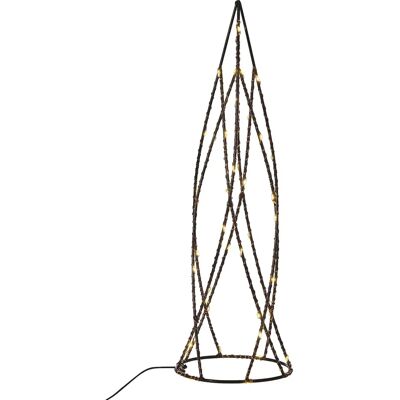 Beliani Setti 2 Joulukoristeita Mustasta Metallikehyksestä LED-valaistuksella Moderni Minimalistinen Beliani Setti 2 Joulukoristeita Mustasta Metallikehyksestä LED-valaistuksella Moderni Minimalistinen