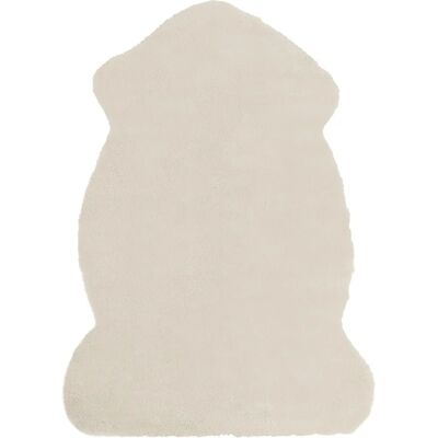 Alfombra Beige de Piel Sintética de Conejo - 60x90cm - Estilo Moderno Alfombra Beige de Piel Sintética de Conejo - 60x90cm - Estilo Moderno