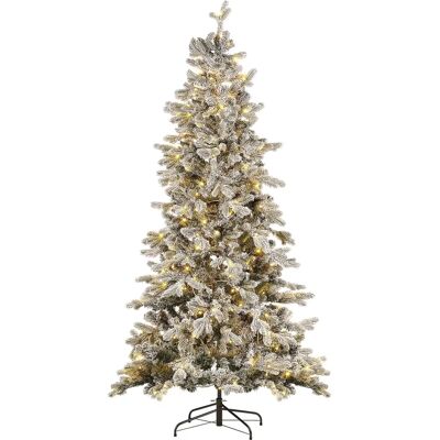 Beliani Weiß Schneekristbaum - 210cm Innenraumdekoration Beliani Weiß Schneekristbaum - 210cm Innenraumdekoration