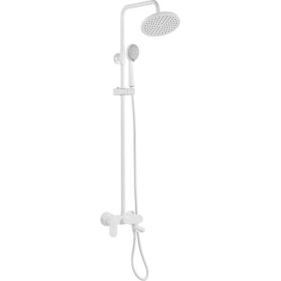 Ensemble de douche pluie en laiton Beliani - Salle de bain moderne - Publicité Ensemble de douche pluie en laiton Beliani - Salle de bain moderne - Publicité