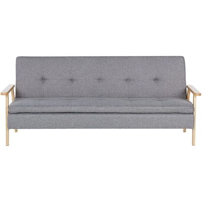 Beliani Sofá Cama TJORN Gris Claro - Sofá Cama Beliani Sofá Cama TJORN Gris Claro - Sofá Cama