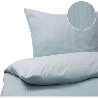 Beliani Baumwollsatin Bettwäsche Set Streifen - Bettbezug Beliani Baumwollsatin Bettwäsche Set Streifen - Bettbezug