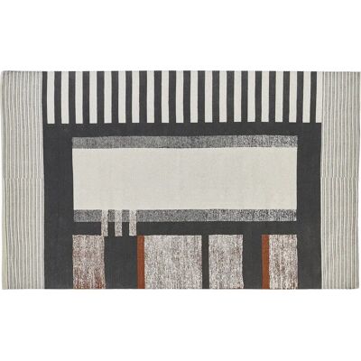 Alfombra de algodón multicolor Beliani 160 x 230 cm - Decoración de sala rectangular Alfombra de algodón multicolor Beliani 160 x 230 cm - Decoración de sala rectangular