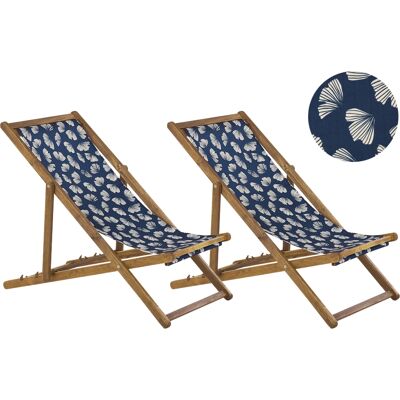 Ensemble de Fauteuils de Jardin Beliani - Transat Réglable en Acacia - Jardin, Plage, Parc - Publicité Ensemble de Fauteuils de Jardin Beliani - Transat Réglable en Acacia - Jardin, Plage, Parc - Publicité