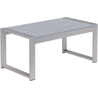 Beliani Outdoor Coffee Table Light Grey Aluminium - Coffee Table - Outdoor Suitable Beliani Outdoor Coffee Table Light Grey Aluminium - Coffee Table - Outdoor Suitable