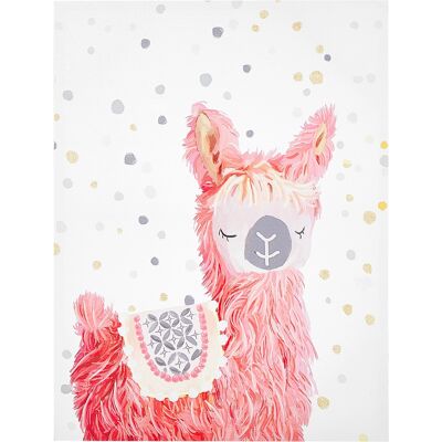 Beliani Rosa Leinwand Wandkunst - 60 x 80 cm - Kinderzimmer Deko Beliani Rosa Leinwand Wandkunst - 60 x 80 cm - Kinderzimmer Deko