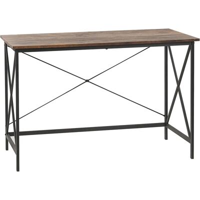 Beliani Bureau à Domicile en Bois Foncé FUTON - Bureau - Publicité Beliani Bureau à Domicile en Bois Foncé FUTON - Bureau - Publicité