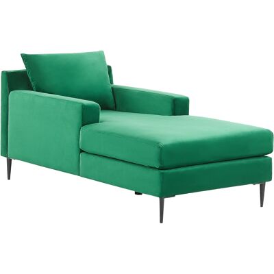 Beliani - Sofá de terciopelo verde - Diseño moderno - 165x73x88 cm Beliani - Sofá de terciopelo verde - Diseño moderno - 165x73x88 cm