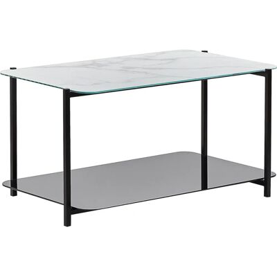 Table basse Beliani GLOSTER - Moderne en Verre Rectangulaire - Publicité Table basse Beliani GLOSTER - Moderne en Verre Rectangulaire - Publicité