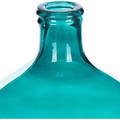 Vase en verre turquoise Beliani Modèle Samosa - Vase - Publicité Vase en verre turquoise Beliani Modèle Samosa - Vase - Publicité