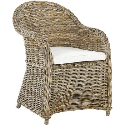 Beliani Garten-Sessel Natürliches Rattan - Für drinnen und draußen Beliani Garten-Sessel Natürliches Rattan - Für drinnen und draußen