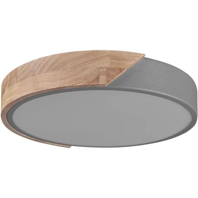 Beliani PATTANI Plafonnier Gris - Lumière LED Ronde Moderne Beliani PATTANI Plafonnier Gris - Lumière LED Ronde Moderne