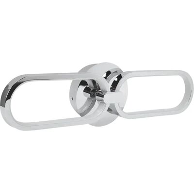 Lámpara de Pared LED de Metal Plateada KRANG de Beliani - Luz de Pared Lámpara de Pared LED de Metal Plateada KRANG de Beliani - Luz de Pared