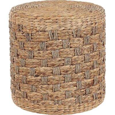 Beliani Water Hyacinth Seagrass Pouf - Pouf - Water Hyacinth, Seagrass, 40cm Beliani Water Hyacinth Seagrass Pouf - Pouf - Water Hyacinth, Seagrass, 40cm
