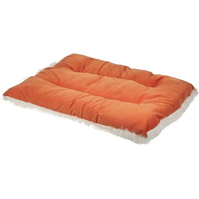Beliani Eläinten Sänky Oranssi Sametti 70 x 55 cm - Eläinten sänky Beliani Eläinten Sänky Oranssi Sametti 70 x 55 cm - Eläinten sänky