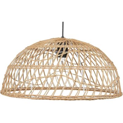 Beliani Lampada a Sospensione in Rattan Naturale RAVINE - Lampada a Soffitto Beliani Lampada a Sospensione in Rattan Naturale RAVINE - Lampada a Soffitto