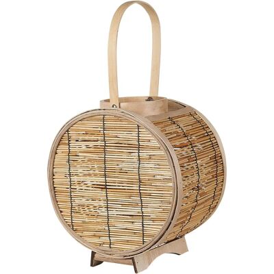 Beliani Laterne Natur Rattan 30 cm - Laterne Beliani Laterne Natur Rattan 30 cm - Laterne