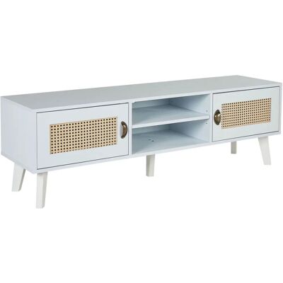 Beliani Beliani PARTON Estante de TV Vintage Off-White - Mueble para TV Beliani Beliani PARTON Estante de TV Vintage Off-White - Mueble para TV