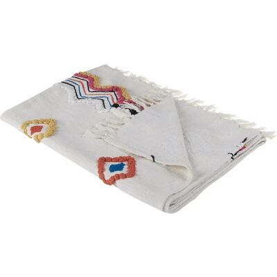Beliani Blanket Beige Pink Cotton - Bedspread, Child’s Room, Warm Blanket Beliani Blanket Beige Pink Cotton - Bedspread, Child’s Room, Warm Blanket