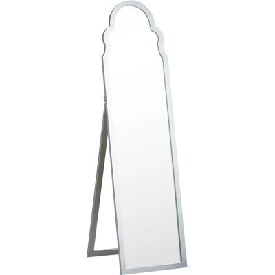 Espejo de pie plateado Beliani - 40x150cm - Diseño moderno Espejo de pie plateado Beliani - 40x150cm - Diseño moderno