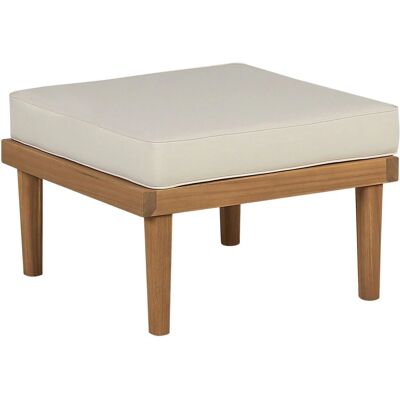 Beliani Ottomano Legno di Acacia Chiaro - Resistente alle intemperie Beliani Ottomano Legno di Acacia Chiaro - Resistente alle intemperie