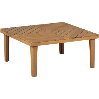 Beliani Outdoor Coffee Table Acacia Wood 70 x 70 cm - Coffee Table Beliani Outdoor Coffee Table Acacia Wood 70 x 70 cm - Coffee Table