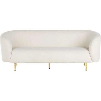 Beliani Weiß Bouclé Wohnzimmer-Set - Sofa, Loveseat, Sessel - Luxuriöser Stil Beliani Weiß Bouclé Wohnzimmer-Set - Sofa, Loveseat, Sessel - Luxuriöser Stil