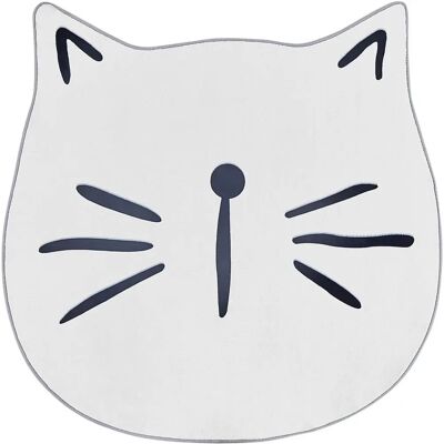 Alfombra infantil Beliani Poliéster Blanco 100 cm Diseño Gato Juego de Sala Alfombra infantil Beliani Poliéster Blanco 100 cm Diseño Gato Juego de Sala