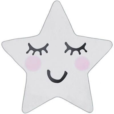 Alfombra de Estrella Blanca para Sala de Juegos - 120x120cm Alfombra de Estrella Blanca para Sala de Juegos - 120x120cm