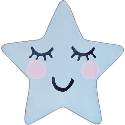 Alfombra Infantil Estrella 120 x 120 cm Azul - Alfombra de Área Alfombra Infantil Estrella 120 x 120 cm Azul - Alfombra de Área